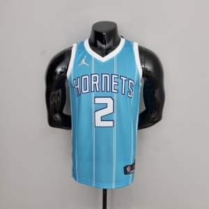 75th Anniversary Ball #2 Charlotte Hornets Blue NBA Jersey