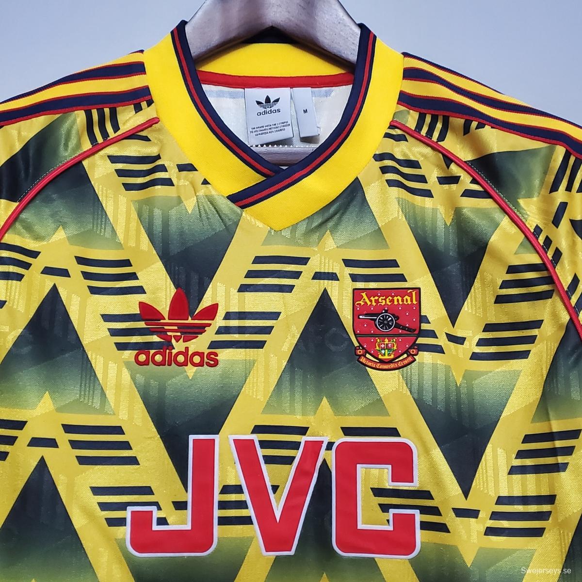 Retro 91/93 Arsenal away Soccer Jersey