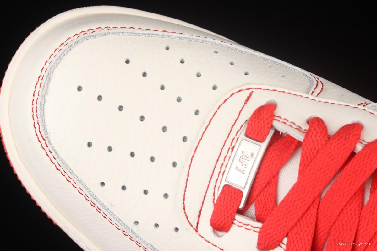 Undefeated x NIKE Air Force 1o07 Low low-top casual board shoes UN1315-801co-branded in white and red