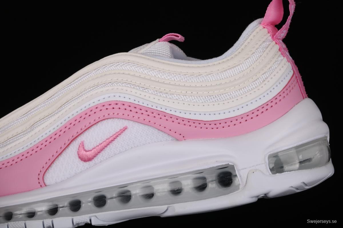 NIKE Air Max 97 ESS white pink bullet air cushion running shoes BV1982-100