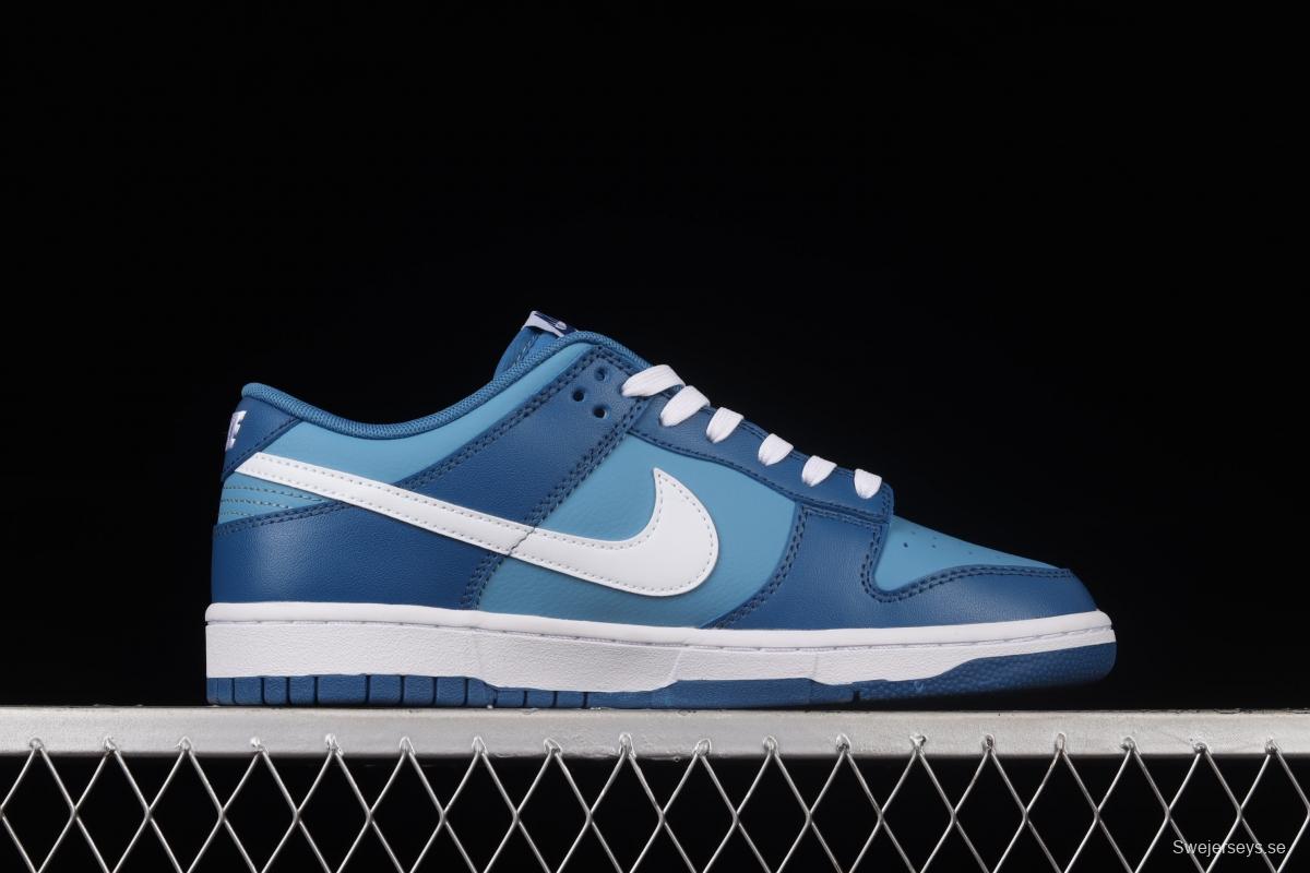 NIKE SB DUNK Low Dark Marina Blue sea blue color SB buckle rebound fashion leisure board shoes DJ6188-400