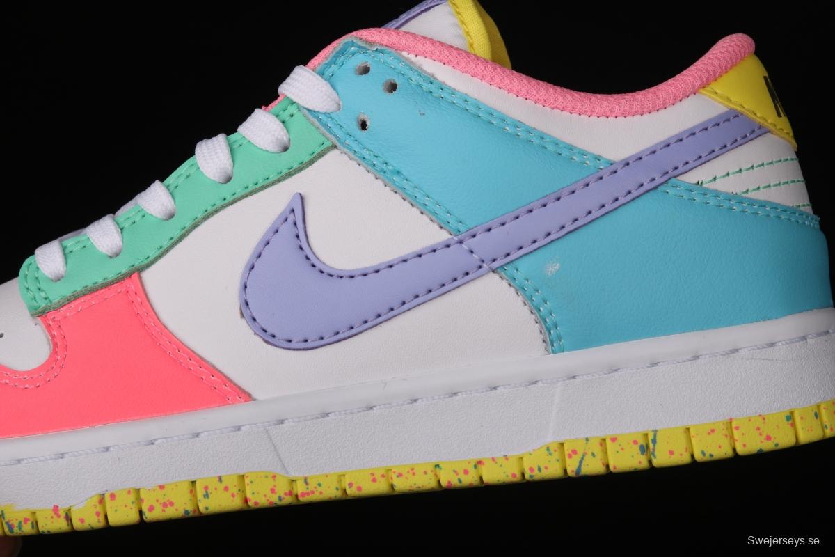 NIKE SB DUNK Low SE Candy egg / candy mandarin duck dunk series low side leisure sports skateboard shoes DD1872-100