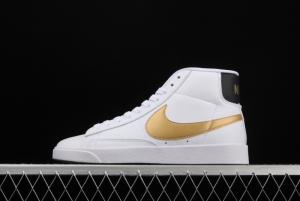 NIKE Blazer Mid Retro Trail Blazers Leather High-top Leisure Sports Board shoes AV9375-107