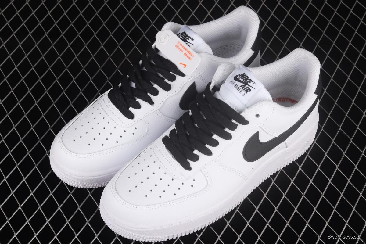 NIKE Air Force 1o07 Low AN20 classic white and black low-top casual board shoes CT2302-100