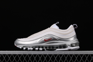 NIKE Air Max 97 QS silver liquid metal bullet running shoes AT5458-100