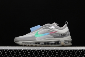 OFF-White x NIKE Air Max 97 OG OW bullet limited running shoes AJ4585-101