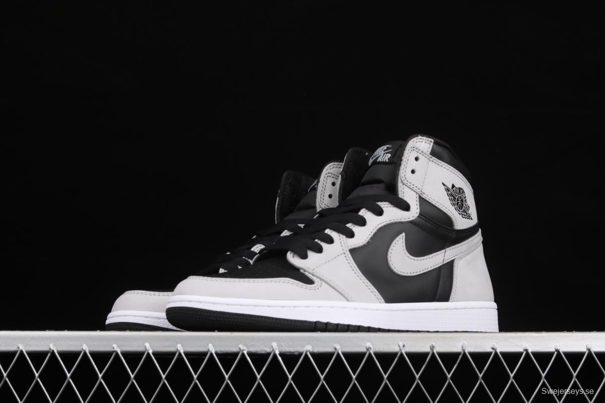 Air Jordan 1 High Gao Bang Gray Panda Shadow Gray 2.0 575441-035 555088-035