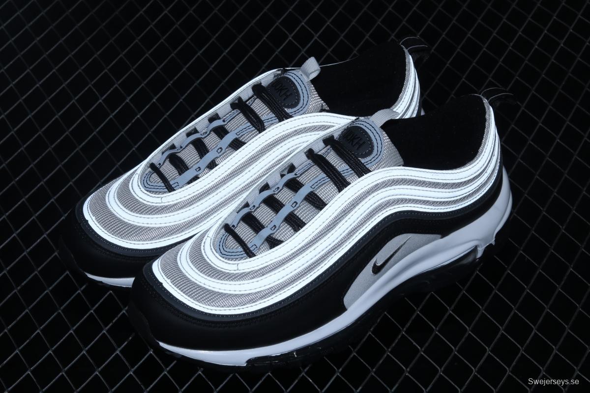 NIKE Air Max 97 white and black color matching bullet air cushion running shoes DC3494-990