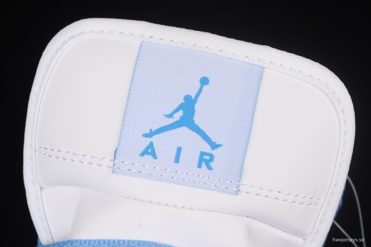 Air Jordan 1 Mid North Carolina Zhongbang Basketball shoes 554725-106