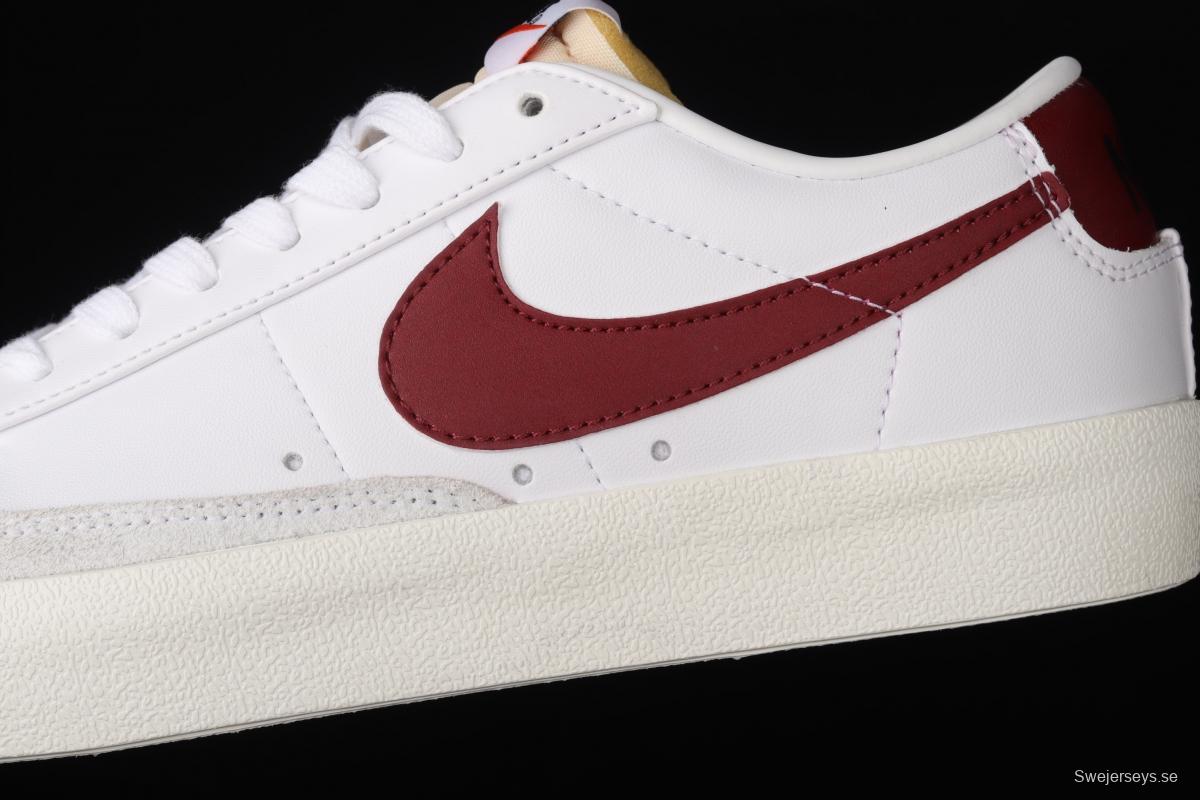 NIKE Blazer Low'77 Vintage Trail Blazers Leather Leather low-top Leisure Board shoes DA6364-102