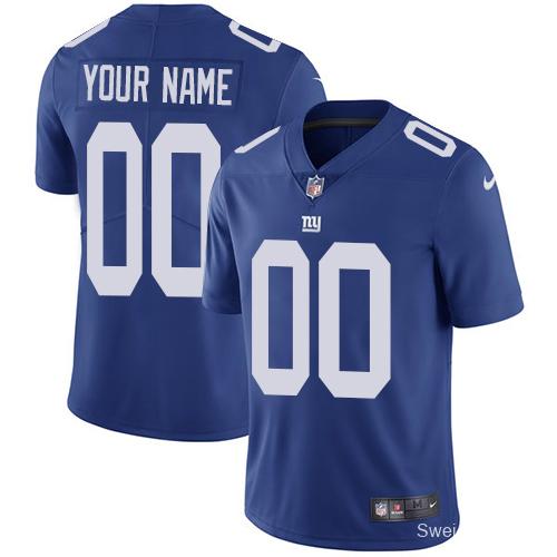 Men's Royal Blue Custom Limited Team Jersey