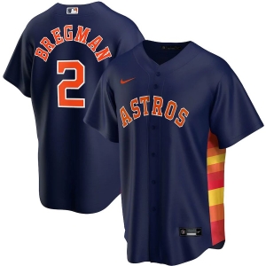 Men's Alex Bregman Navy Alternate 2020 Player Team Jersey