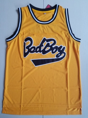 Notorious B.I.G. Biggie Smalls 72 Bad Boy Yellow Basketball Jersey