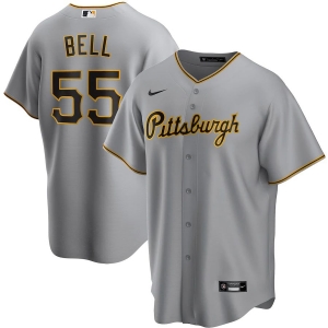 Men's Josh Bell Gray 2020-21 Home Player Team Jersey