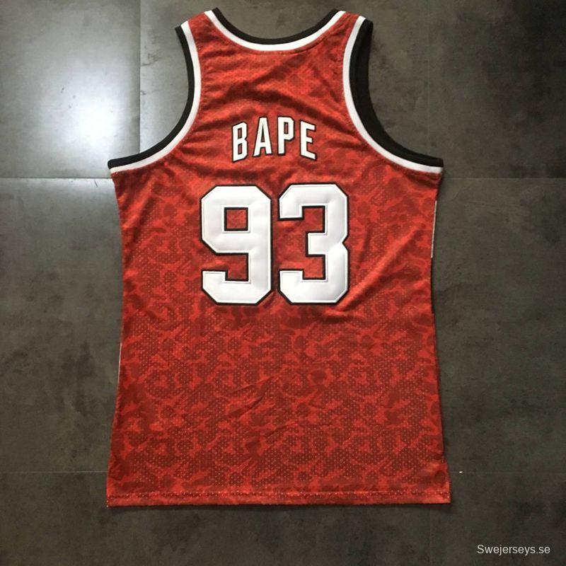 Men's BAPE Red Retro Classic Team Jersey