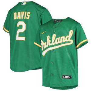 Youth Khris Davis Green Alternate Team Jersey