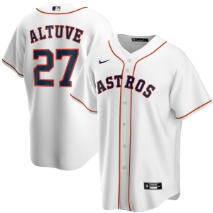 Men's Jose Altuve White Home 2020 Player Team Jersey