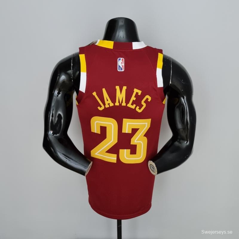 2022 Cleveland Cavaliers JAMES#23 Urban Edition Red NBA Jersey