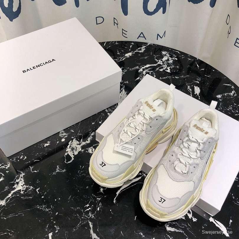 Men/Women Balenciaga Triple S Sneaker White/Grey