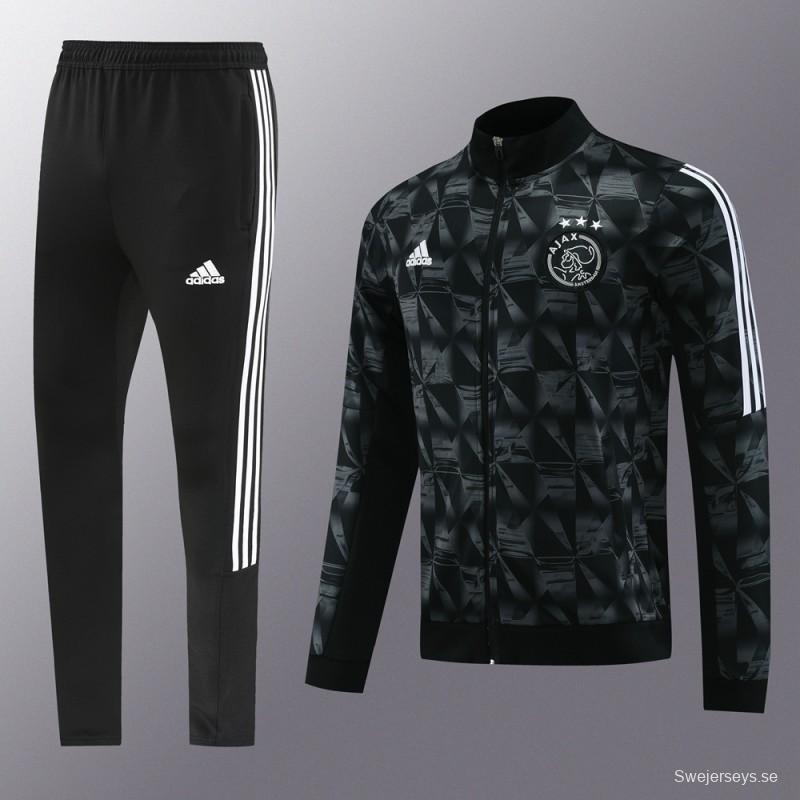 23/24 Ajax Black Full Zipper Jacket+Pants