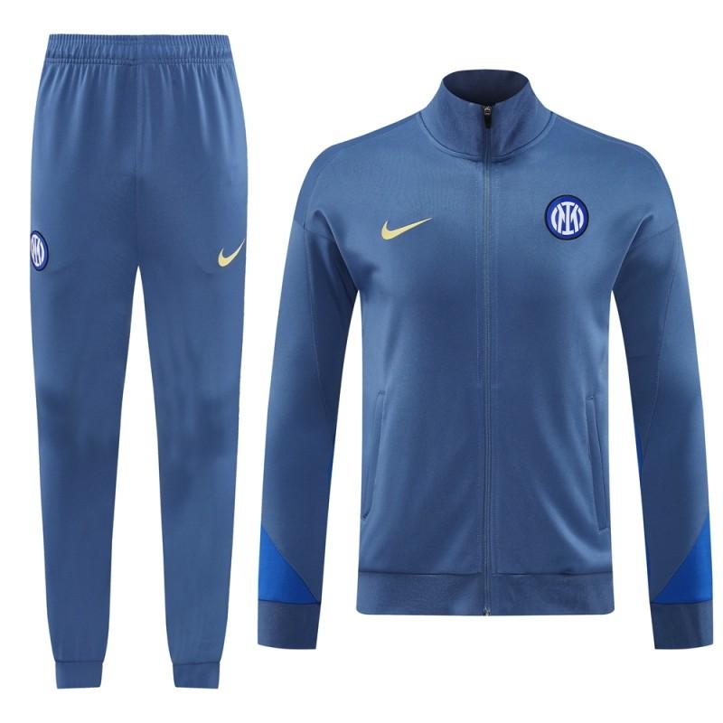 24/25 Inter Milan Blue Full Zipper Jacket +Long Pants