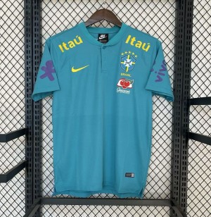 2022 Brazil Blue POLO Jersey