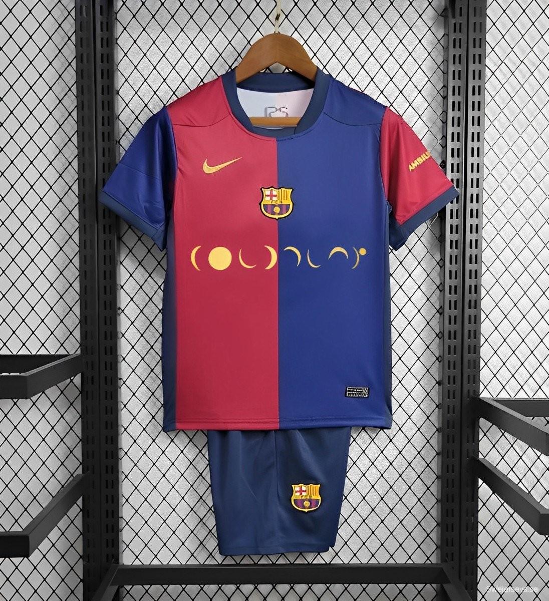 24/25 Kids Barcelona Coldplay Home Special Jersey